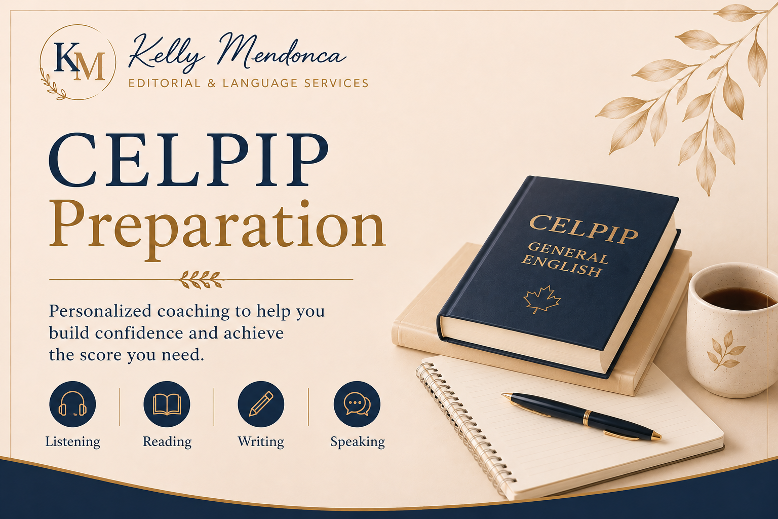 CELPIP Preparation coaching by Kelly Mendonca