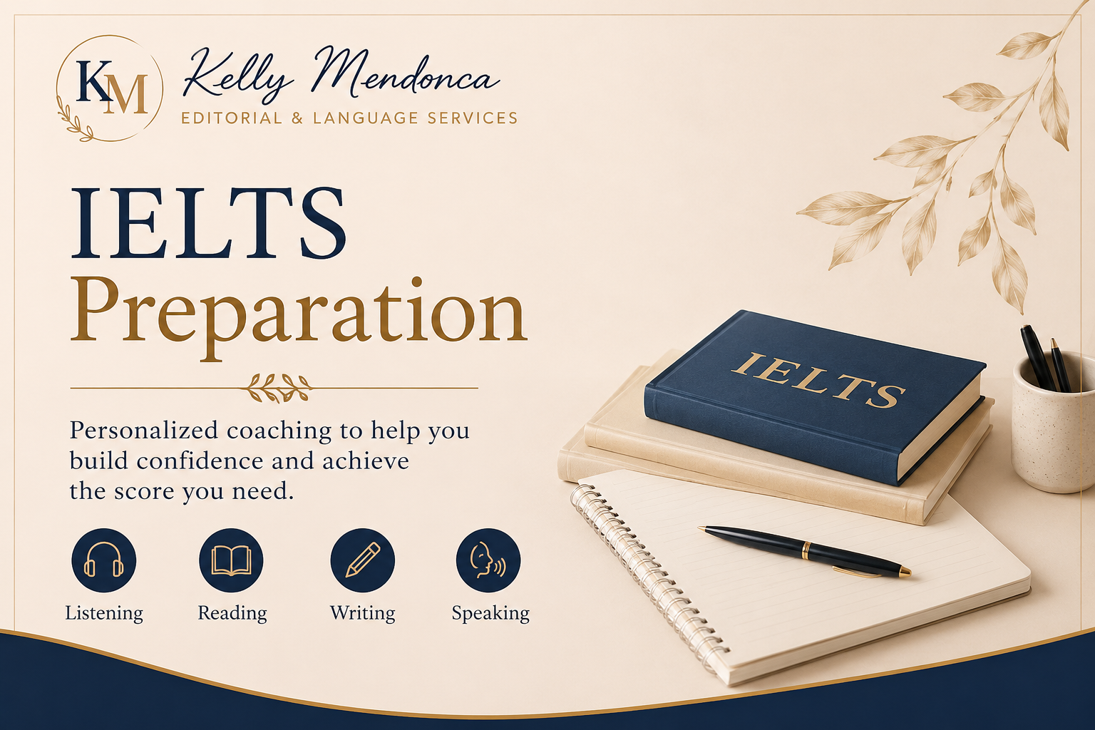 IELTS Preparation coaching by Kelly Mendonca